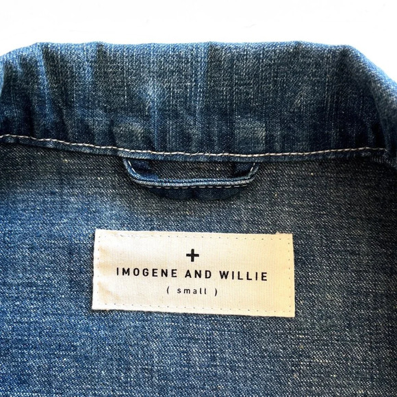 OOAK Imogene and Willie Hand Painted Cropped Denim Jacket Small - Picture 7 of 8